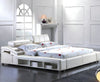 Smart Multi-functional Leather Bed with storage / Lixra