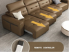 Multifunctional Folding Remote Control Leather Sofa Bed / Lixra