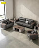 3-Piece Indoor Leather Upholstery Sofa Set / Lixra
