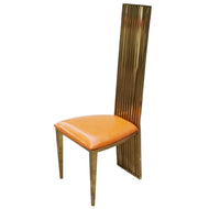 Set Of 6 Versatile Innovative Leather Dining Chairs / Lixra