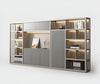 Luxuries Gray Wooden Bookshelves with LED / Lixra