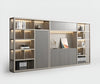 Luxuries Gray Wooden Bookshelves with LED / Lixra