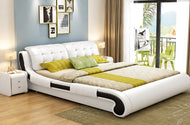Stylish Luxurious Aesthetic Soft Leather Bed / Lixra
