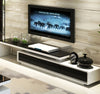 Modern Extensible TV Stand with Glass Tabletop / Lixra