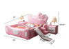 Contemporary Cat Crib Design Palatial Leather Kid's Bed - Lixra