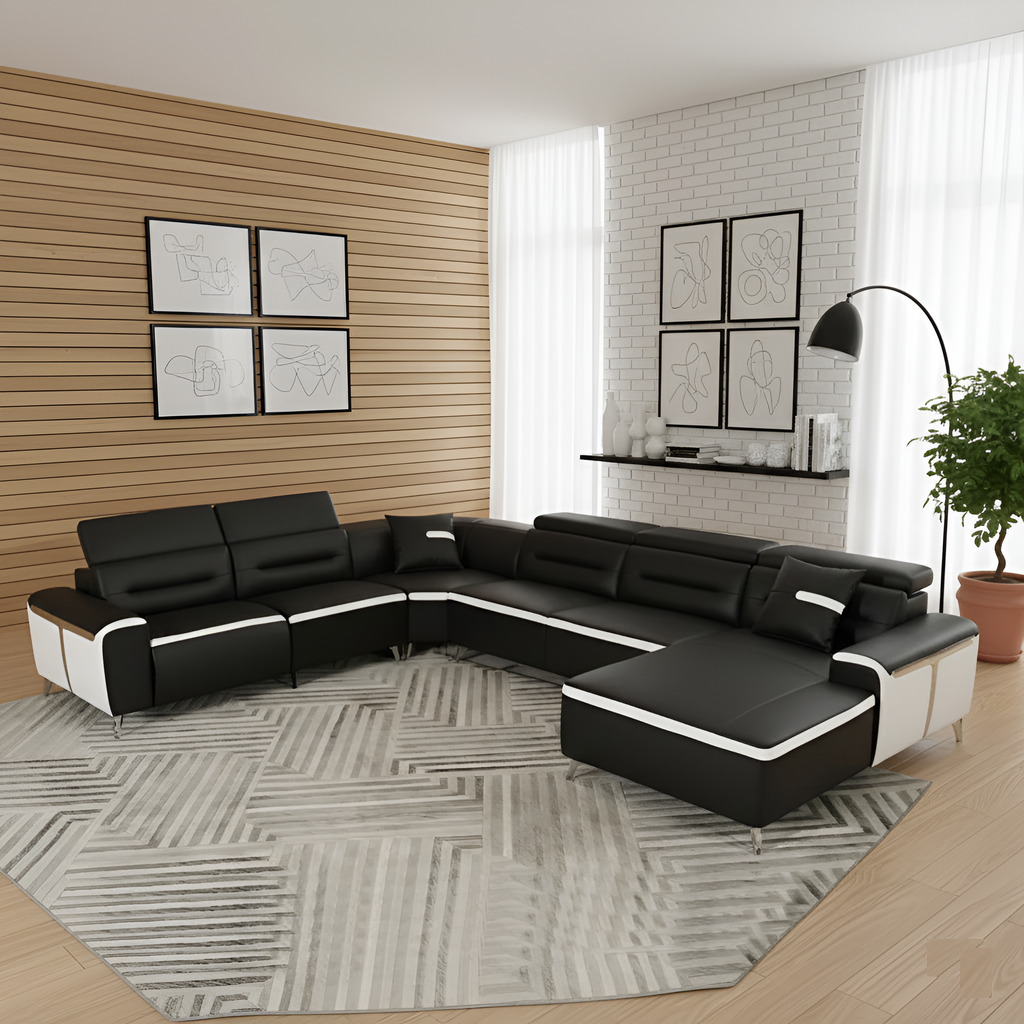 Trending Newly Designed Leather Sectional Sofa Set / Lixra