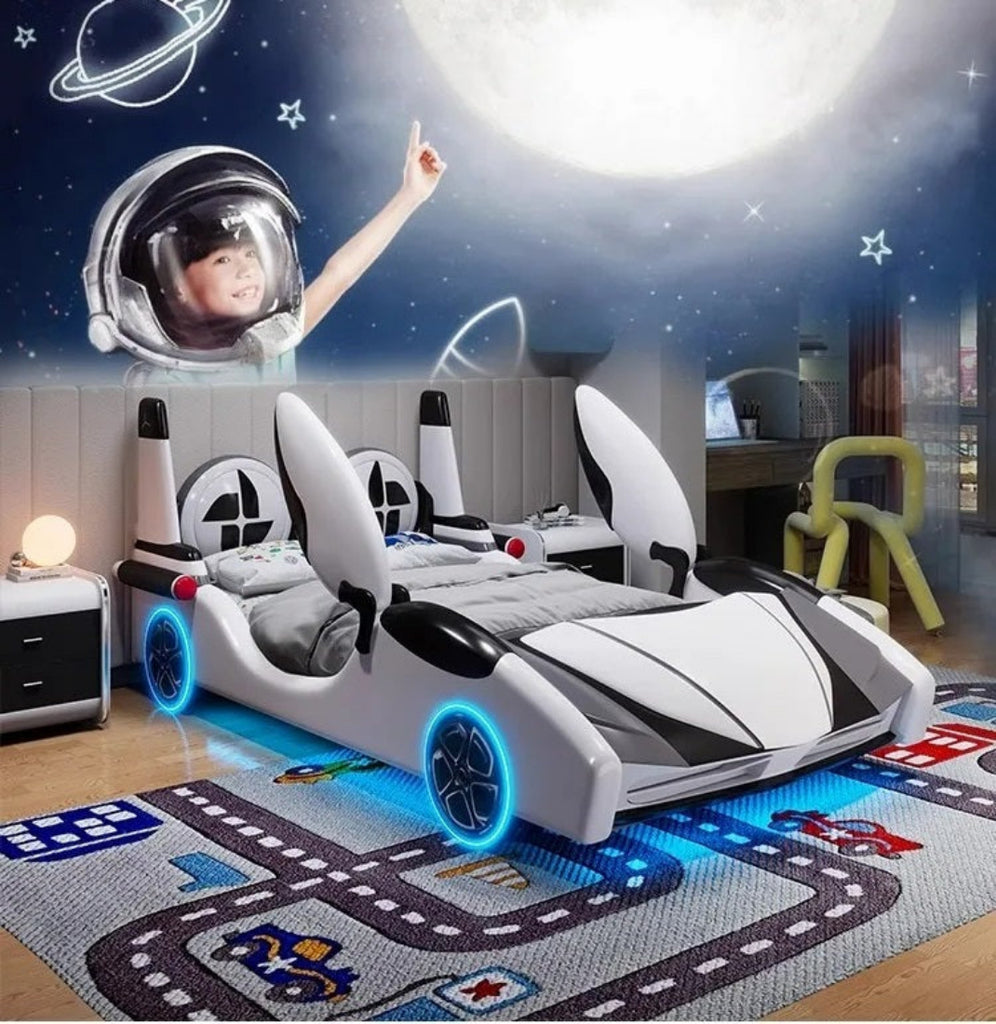Trendy Leather Unique Kid's Car Bed / Lixra