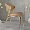 Set Of 4 Comfy Leather Dining Chair