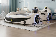 Ultimate Luxurious Leather Kid's Car Bed / Lixra