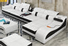 High Defined Multifunctional Luxurious Sectional Leather Sofa Set / Lixra