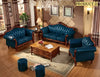 European Traditional Liville Leather Sofa Set 3+2+1 / Lixra