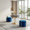 Velvet Fabric Upholstered Modern Chairs Set Of 2 / Lixra