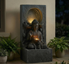 Vintage Buddha Design LED Outdoor Water Fountain / Lixra
