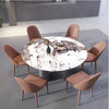 Excellent Finish Marble-Top Dining Table Set / Lixra
