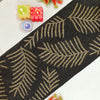 Handcrafted Black & Gold Leaf Table Runner