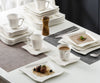 White Ceramic Resplendent Dinnerware Set / Lixra