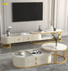 Italian Elegance Marble Top TV Stand / Lixra