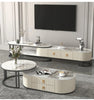 Italian Elegance Marble Top TV Stand/ Lixra