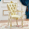 Set Of 4 Aesthetic Leather Dining Chair / Lixra