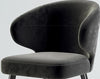 Modern Metallic Finish Leg Fabric Chair / Lixra