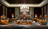 Luxurious Liville Wooden European Sofa Set of 4 / Lixra