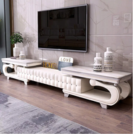 Modern Extendable Marble-Top TV Stand / Lixra