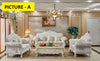 White European Living Room Fabric Sofa Set / Lixra