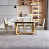 Marble Extendable Dining Table Set / Lixra