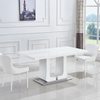 Expendable Dining Table With Metal Base / Lixra