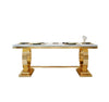 Western Rectangular Marble-Top Dining Set / Lixra