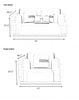Luxury Fusion of Tufted Design 3-2-1 Leather Sofa Set / Lixra