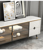 Modern White Marble Top LED TV Stand / Lixra