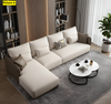 Solid Wooden Framed Luxurious Fabric Sectional Sofa Set / Lixra