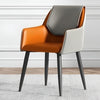 Set Of 6 Modern Leather Dining Chairs / Lixra