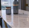 Luxurious Stainless Framed Marble Dining-Table / Lixra
