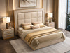 Modern Designed Luxurious Leather Bed / Lixra