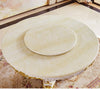 Carved European Round Dining Set With Lazy Susan/ Lixra