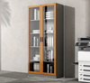 Decorative Wooden Bookshelf With Modern Accents / Lixra