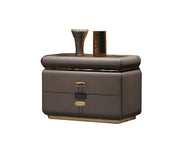 Set Of 2 Modern Bedroom Nightstand With Drawers / Lixra