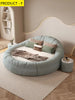 Italian Style Velvet Modern Round Bed