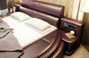 Italian Modern Designed Leather Round Bed / Lixra
