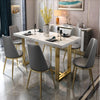 Shine Luxurious Marble-Top Dining Table Set / Lixra