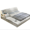 Button-Tufted Design Exquisite Leather Bed / Lixra
