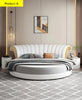 Modern Tufted Stylish Round Leather Bed / Lixra