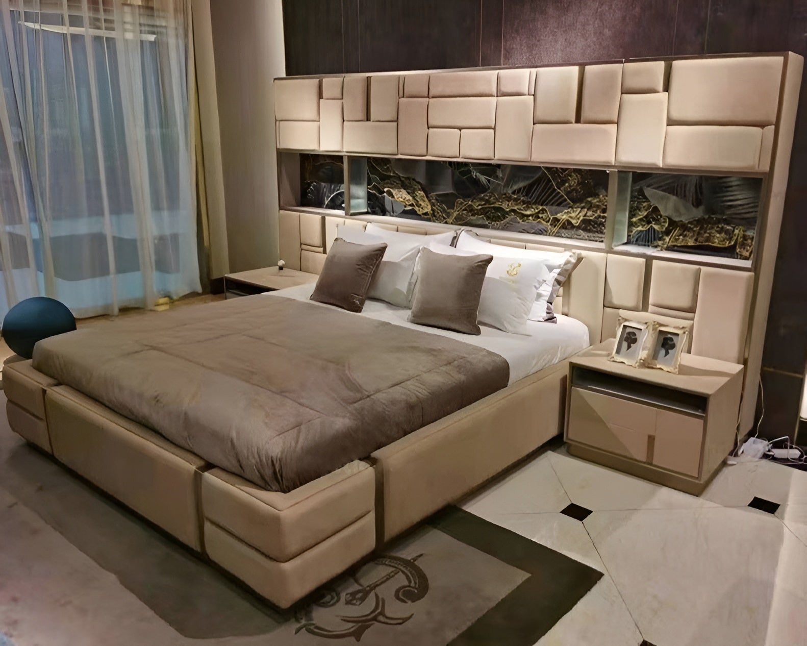 Splendid Design Rectangular Leather Bed for Comfort - Lixra.com