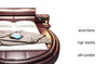 Italian Modern Designed Leather Round Bed
