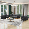 Modern Tufted Style 3-2-1 Leather Sofa Set / Lixra