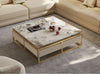 Modern L-Shaped Marble Detailed Leather Upholstery  Sofa / Lixra