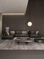 Comfortable Leather Sectional Sofa Set / Lixra