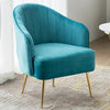 Splendid Fabric Accent Chairs with Metal Legs / Lixra
